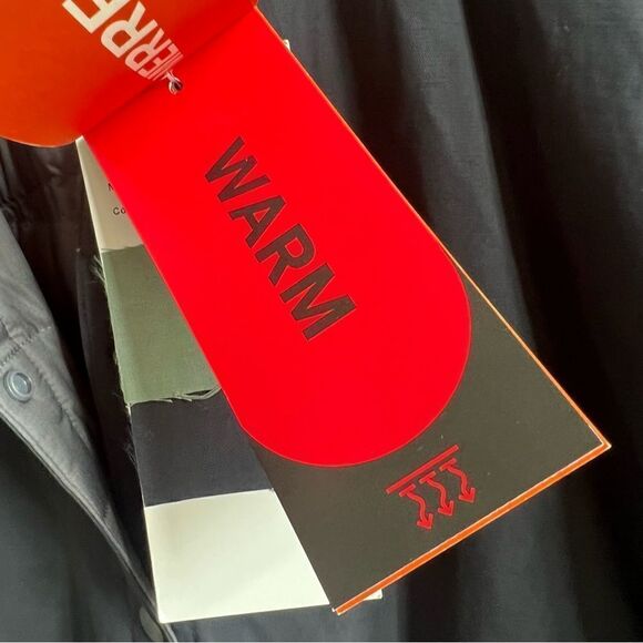 Merrell NWT Trailhead Insulated Reversible Bomber Jacket Size Small Black Grey - Picture 5 of 15